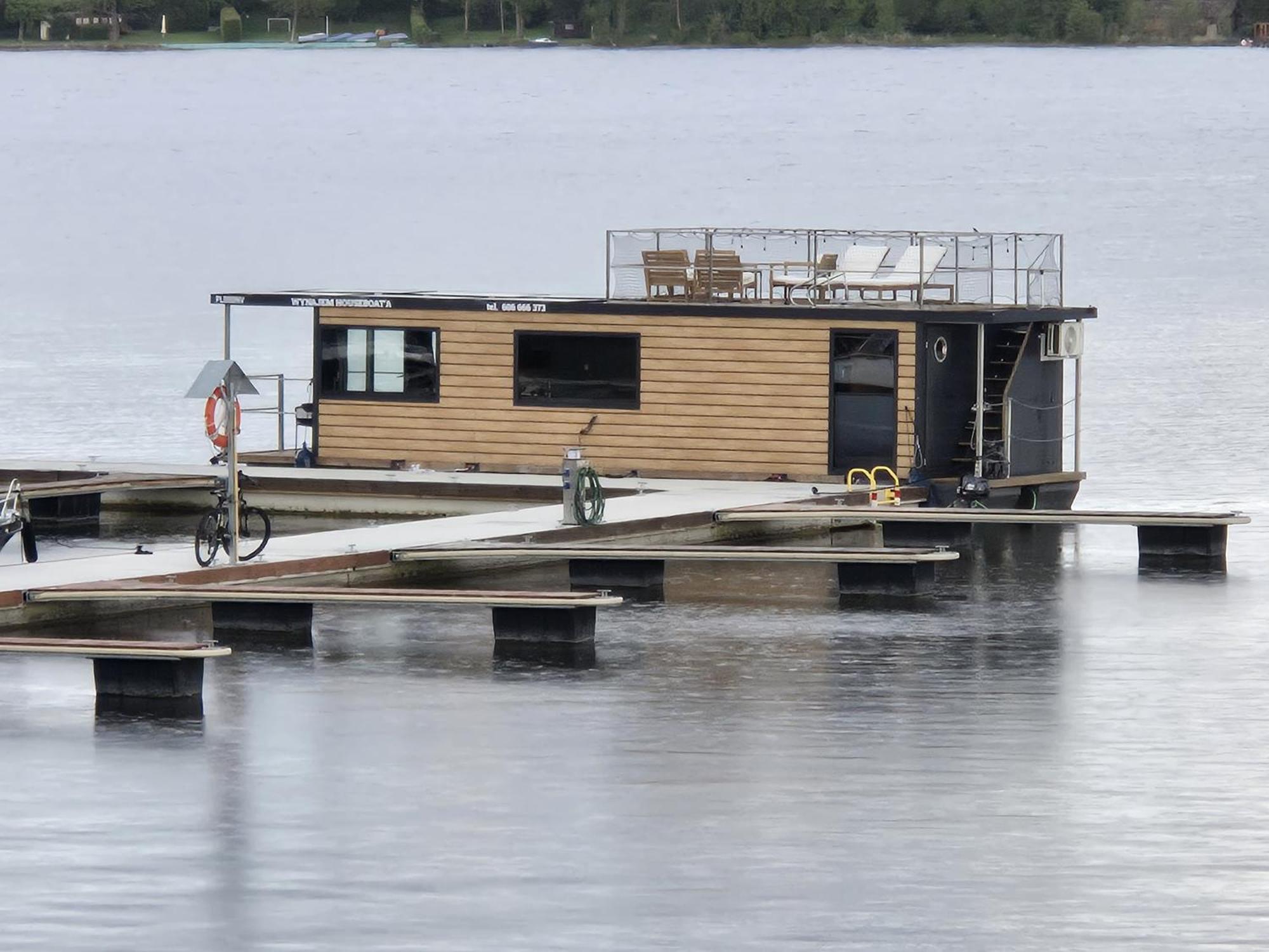 Domek Na Wodzie - Houseboat -Sauna, Taras Na Dachu, Dwie Sypialnie Mikołajki Zewnętrze zdjęcie